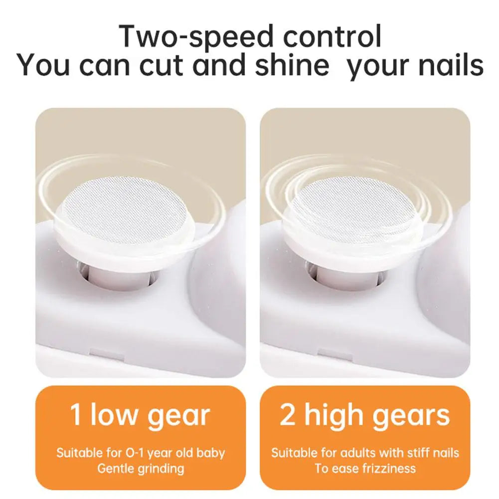 Electric Nail Trimmer USB Rechargeable with LED Light – All Ages Electric Nail Trimmer Oasis Select