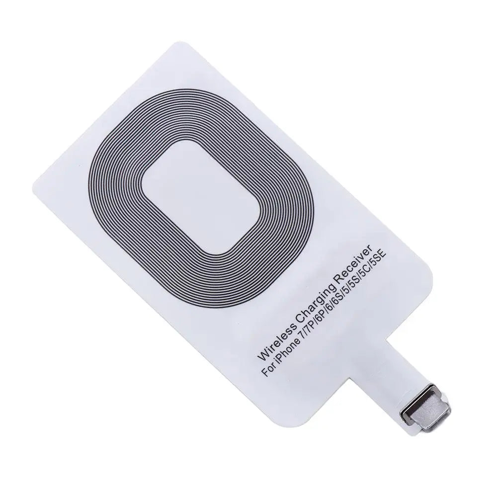 For iPhone 5 5S SE 6 6S 6Plus 7 Plus Android Type-C Adapter Qi Wireless Charging Induction Patch Charge Coil Receiver Charger Oasis Select