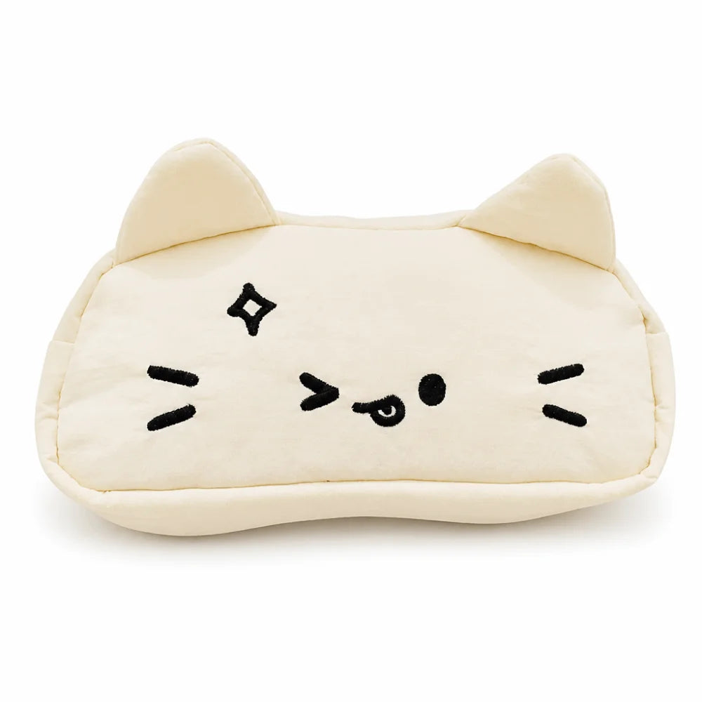 Funny Embroidered Cat Pencil Case Cartoon Cute Stationery Storage Bag Large Capacity Kawaii Kitty Stationer Bag Oasis Select Style 2