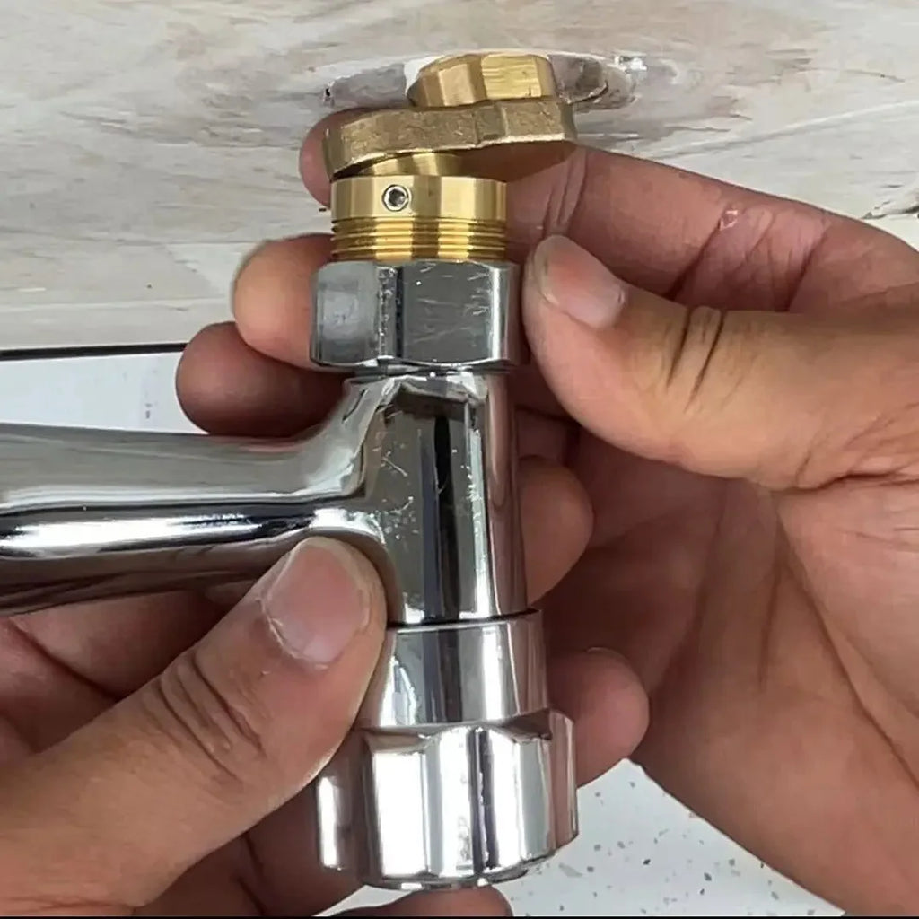 Copper Angled Curved Foot Lengthened Thickened Eccentric Screw Corner Wall Mounted Angle Adjustment Shower Faucet Adapter Oasis Select