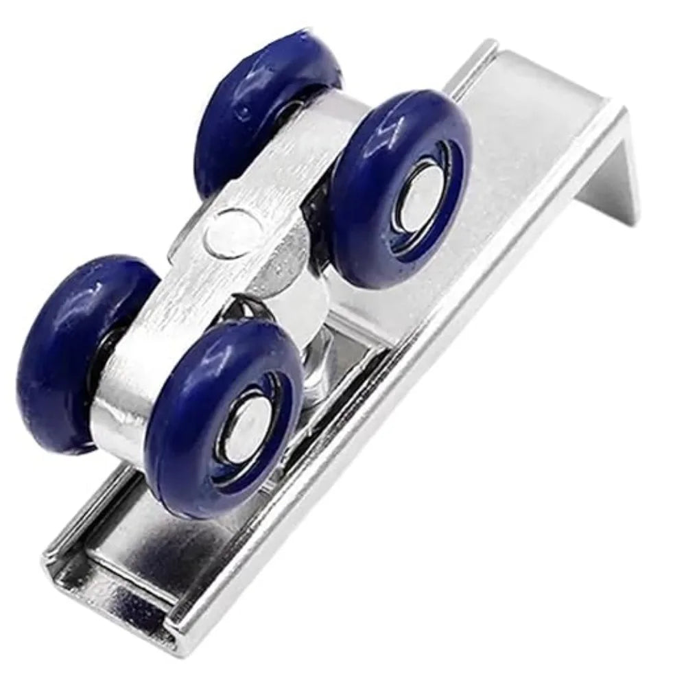 2pcs/set Sliding Door Roller Hardware Slide Doors Pulley 4 Wheels Home Room Wood Door Hanging Wheels Rail Track Pulley Oasis Select