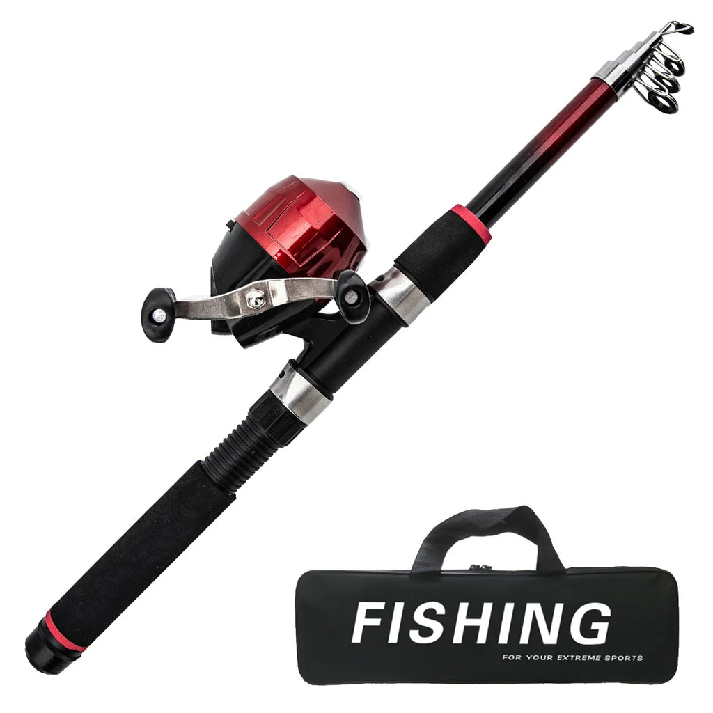 Beginner's Fishing Rod Set 1.8m lure rod, soft and hard bait, fishing hook line, complete set of fishing gear Oasis Select 1