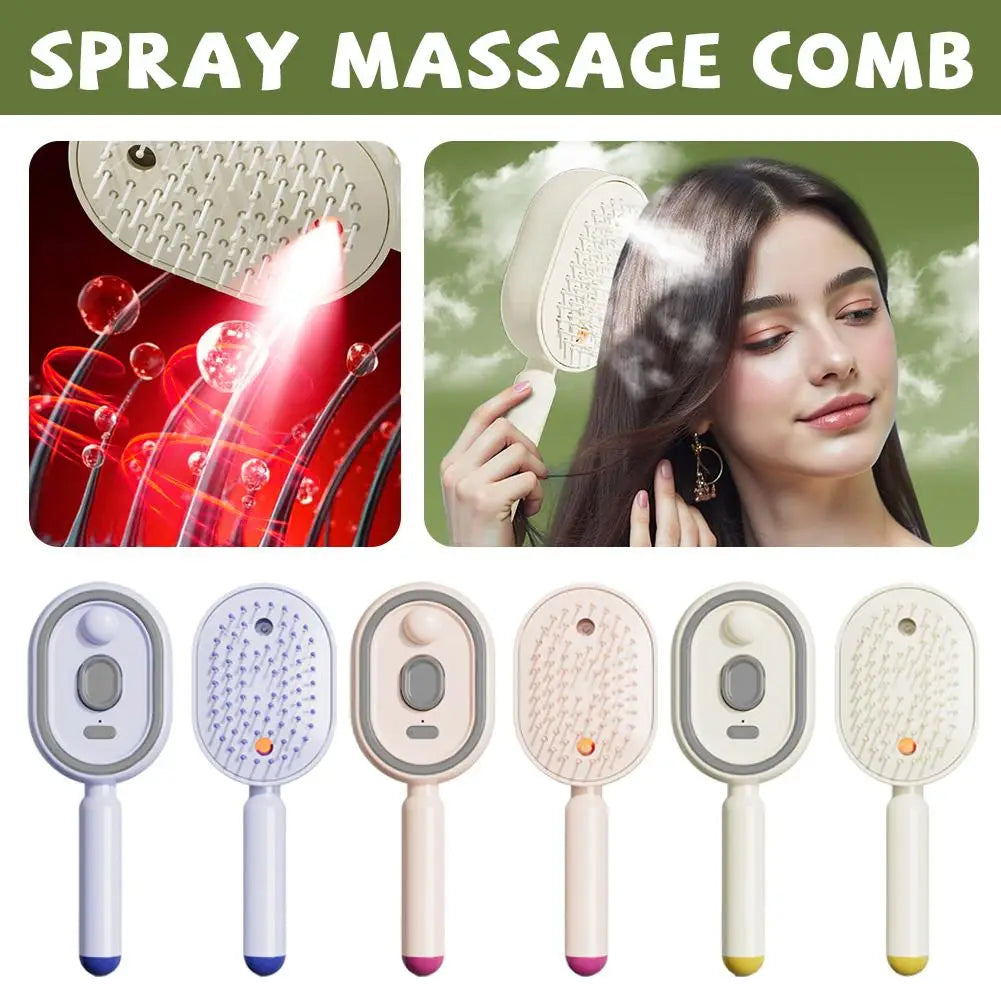 2-in-1 Spray Massage Hair Comb – Scalp Nourishing Hairbrush Spray Massage Hairbrush Oasis Select