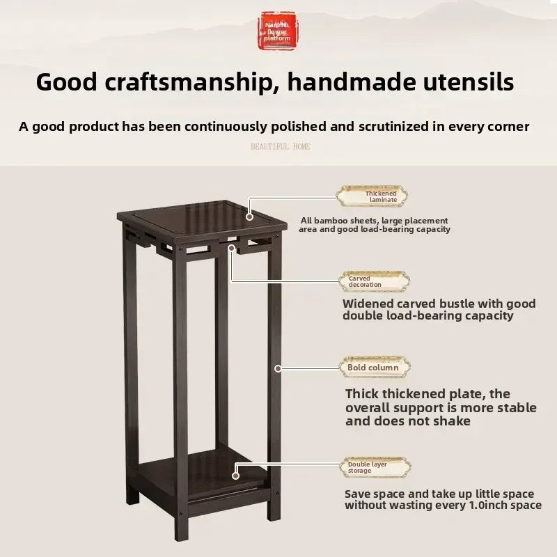 Multi-functional Floor-to-ceiling retro flower table Multi-layer flower pot rack Oasis Select