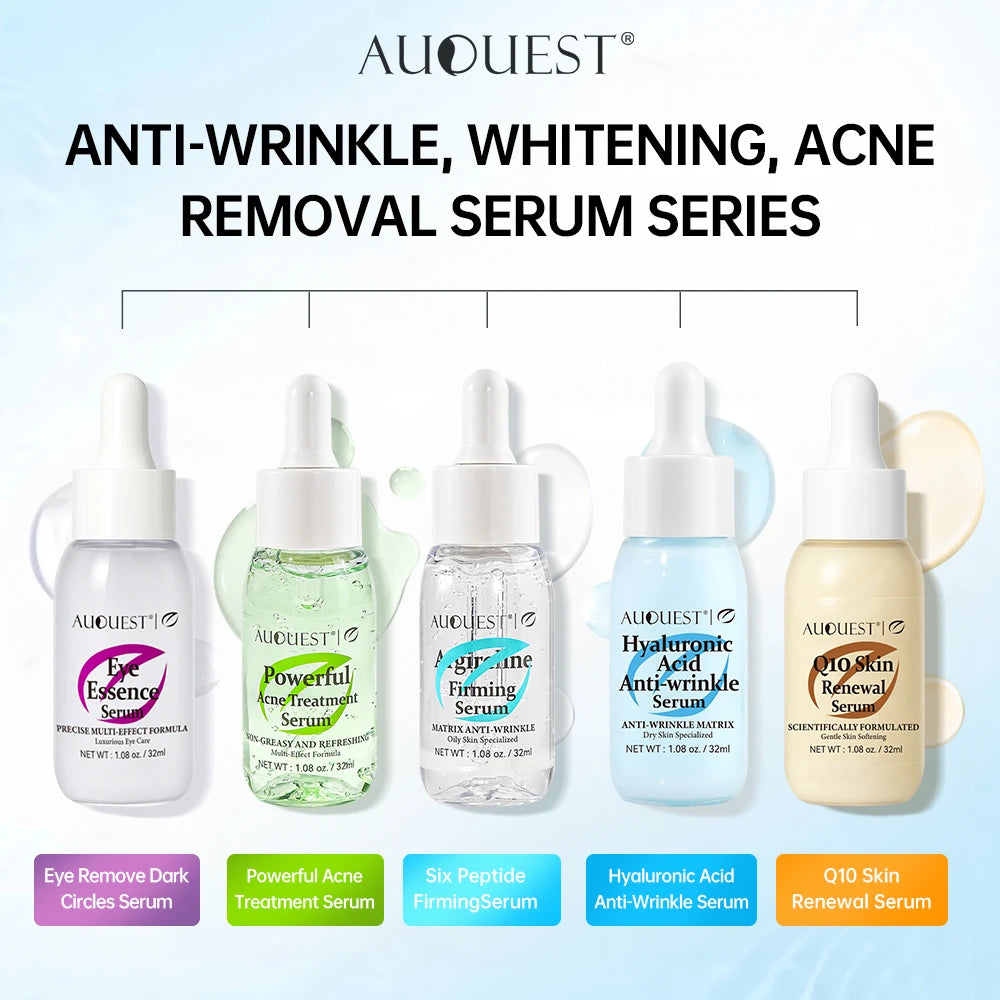AUQUEST Face Serum Hyaluronic Acid Moisturizing Whitening Oil-Control Acne Treatment Anti-Aging Freckle Removal Facial Skin Care Oasis Select