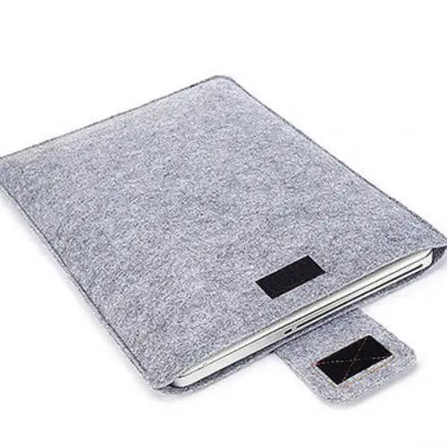 Felt Sleeve Slim Tablet Case Cover Bag for MacBooks Air Pro 11 13 15 Inch Solid Color Tablet Storage Bag Oasis Select Light Grey 13 Inch