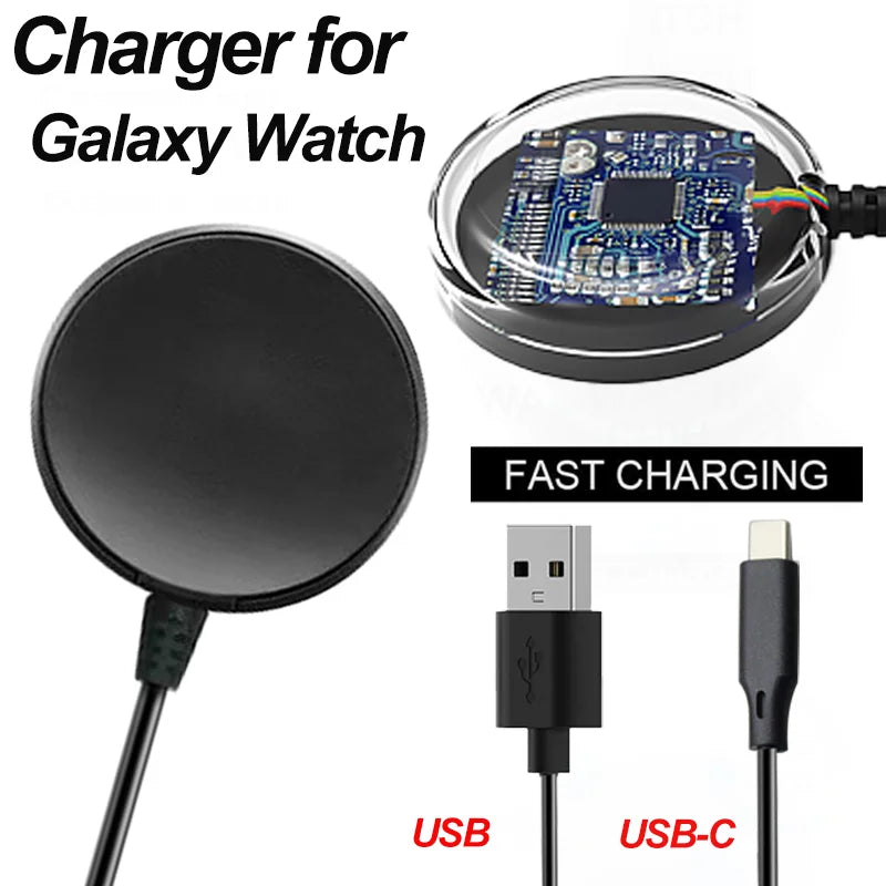 Samsung Galaxy Watch USB-C Replacement Charger | Fits 4/5/6/7/8 Smartwatch Charger Oasis Select