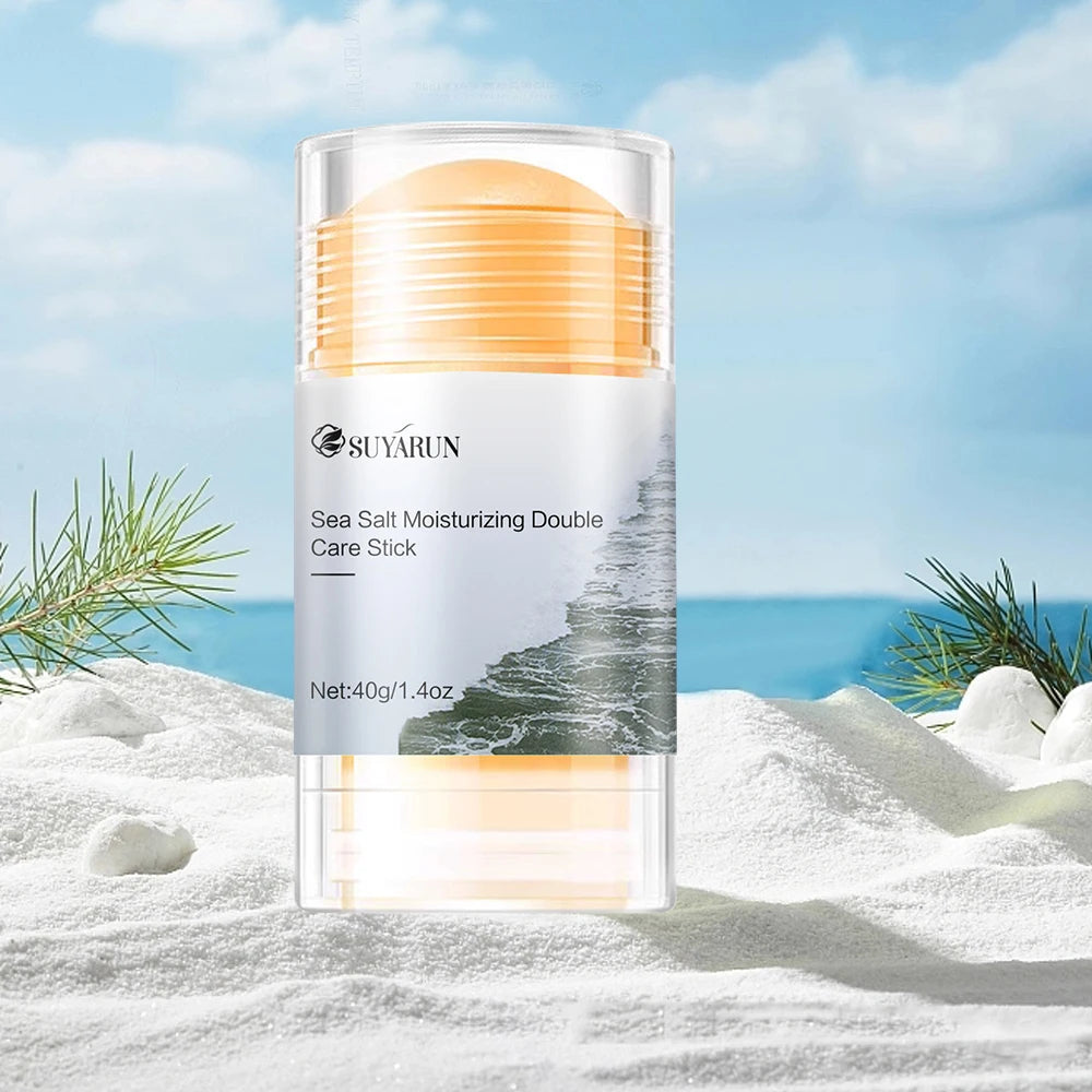 SUYARUN Sea Salt Foot Cream Stick - Exfoliating Moisturizer for Cracked Heels, Anti-Cracking Pedi Care, Natural Hydration. Oasis Select