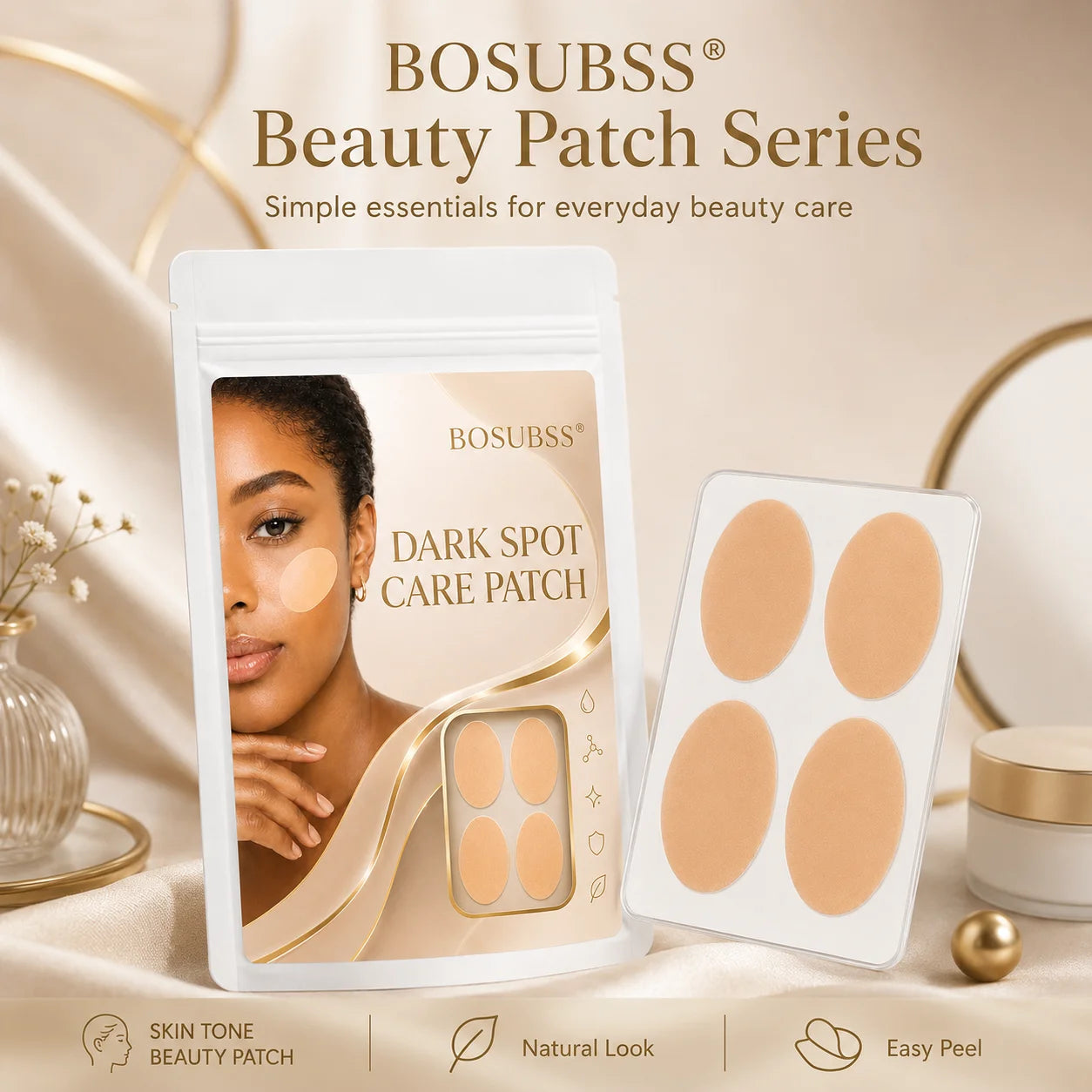 Dark spotcare patch, crafted for natural makeup looks. Thin-edged & soft, easy to fit into your daily beauty routine. Oasis Select 16PCS