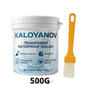 Transparent Waterproof Sealant with Brush Invisible Anti-Leak Agent Repair Coating Glue for Bathroom Roof Wall Window Tile Paste Oasis Select 500g-1PC