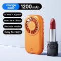 Mini Portable Handheld Fan 5-Speed 11000RPM Turbo Rechargeable Personal Cooling Fan for Travel Outdoor Turbo Handheld Fan Oasis Select Orange
