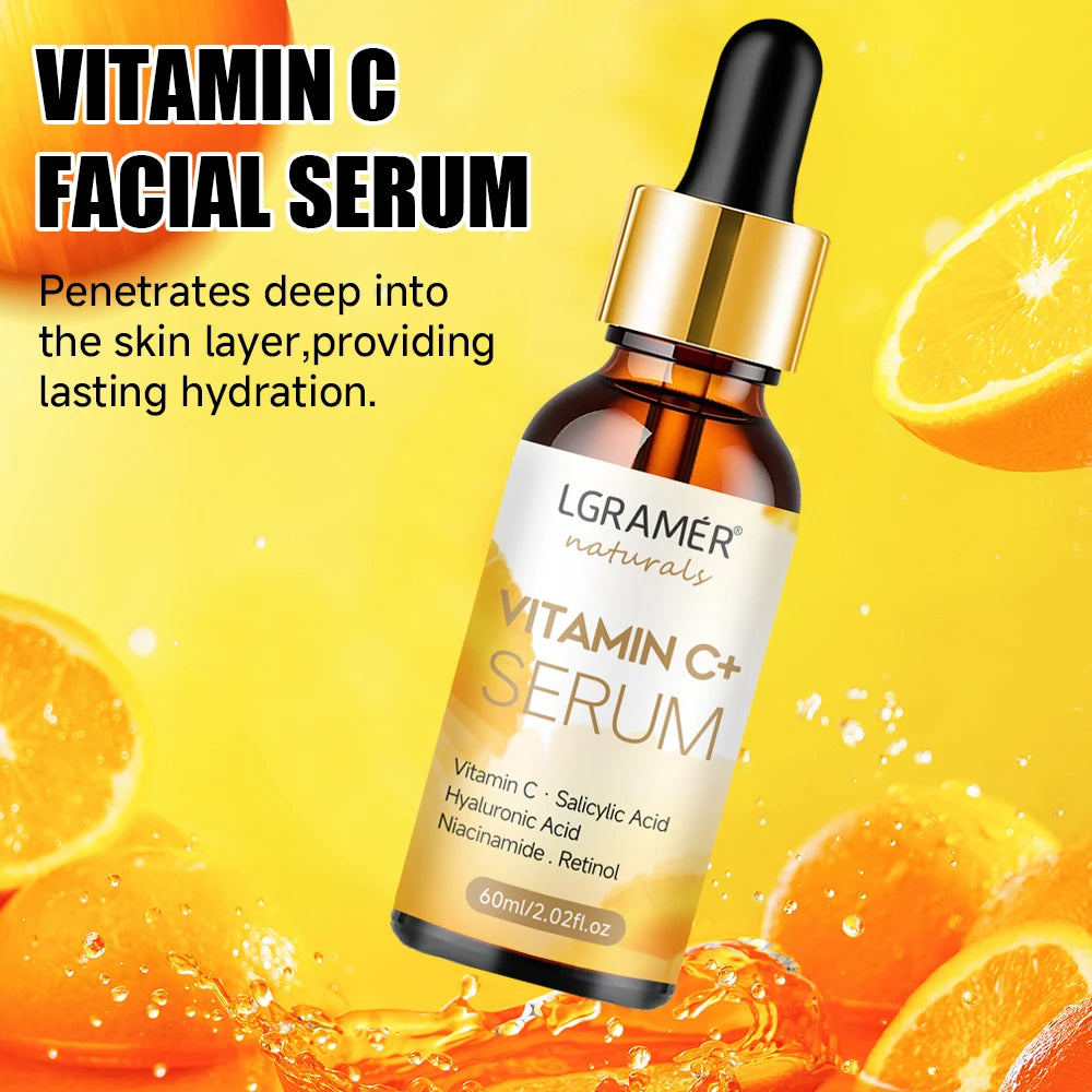 Vitamin C Hyaluronic Acid Retinol Facial Essence Moisturizing Rejuvenating Suitable for All Skin Types Deep Moisturizing Lasting Oasis Select