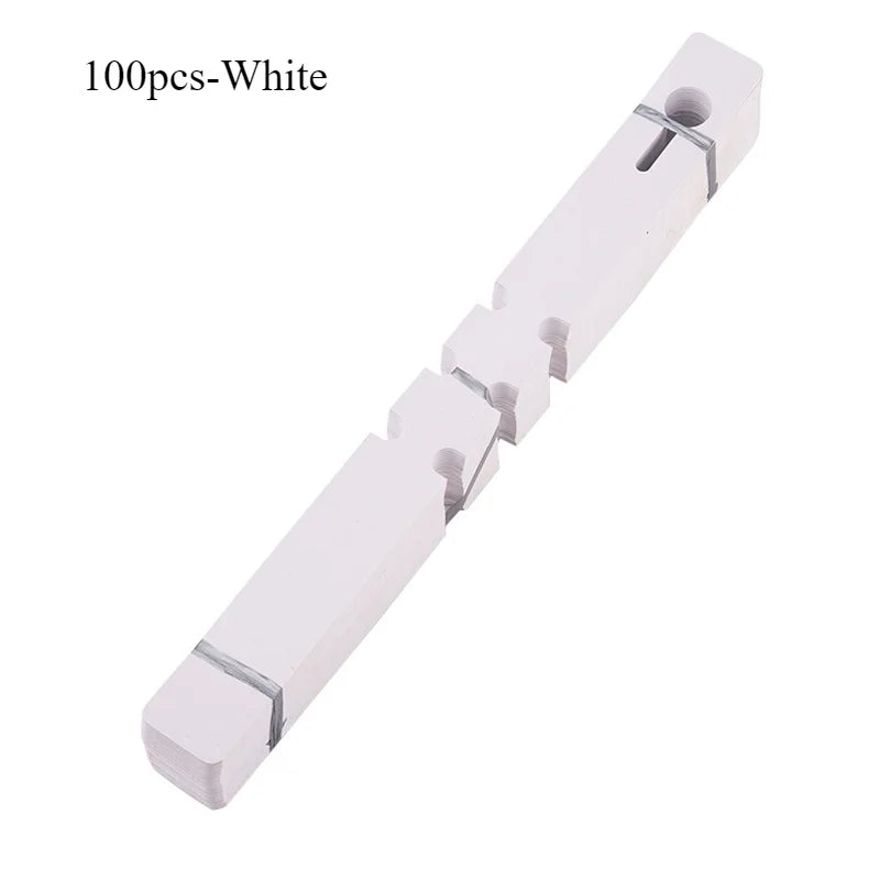 Waterproof plant tag Plastic plant Hanging tag Gardening plant tag tool plant labels garden sign planters for outdoor plants Oasis Select 100pcs-White