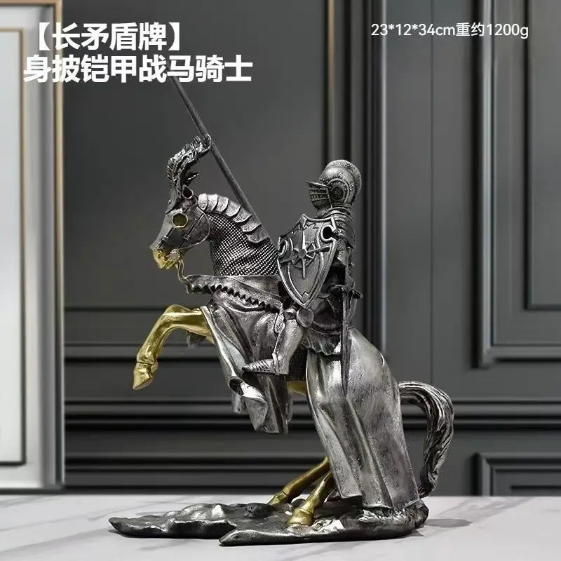 Nordic Vintage Knight Decoration Creative Living Room Office Decoration Home TV Cabinet Decoration Oasis Select PDD24106