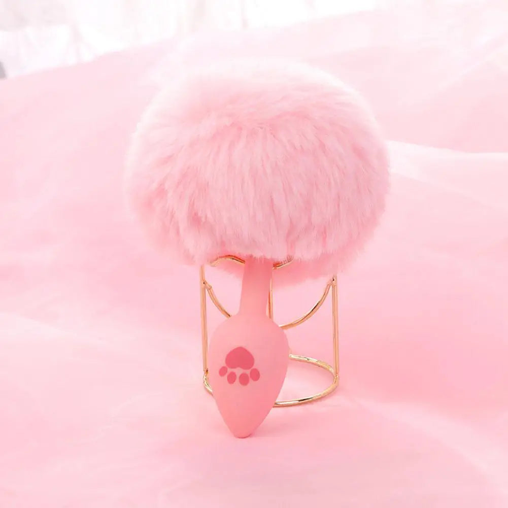 Fox Tail Silicone Anal Plug – Beginner Couples Cosplay Toy Anal Pleasure Toy Oasis Select