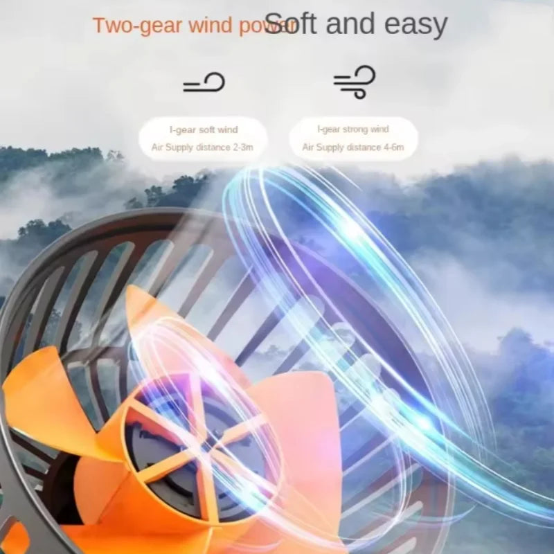 360° Adjustable 3-Head Car Fan Automotive Electric Air Circulator USB/12V/24V Dual-Speed Silent Fan for Home Desk Office & Car Oasis Select