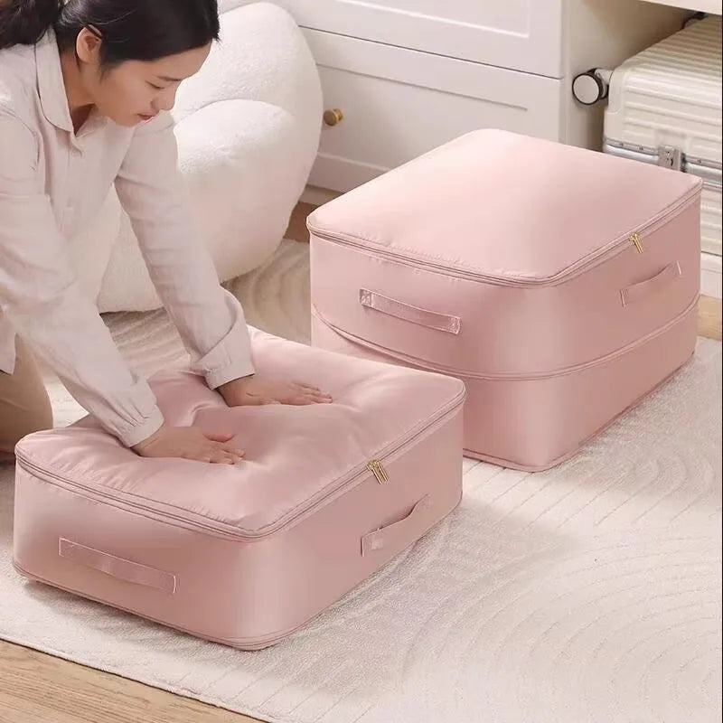 Heavy-Duty Self-Compressing Storage Bag – Clothes & Bedding