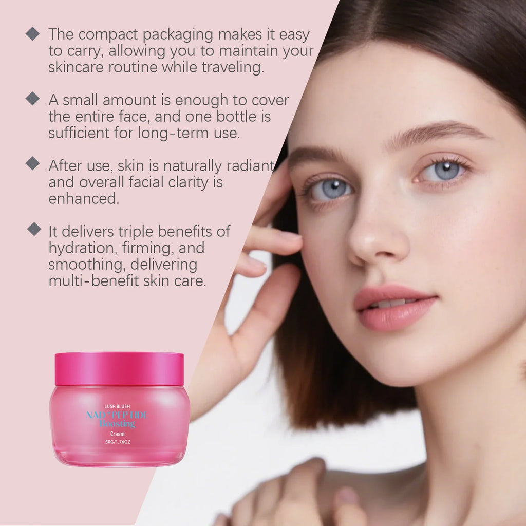NAD+ Peptide Boosting Cream Anti-Wrinkle Firming Lifting Hydrating & Repairing Face Cream for Sagging Skin Daily Skincare Oasis Select