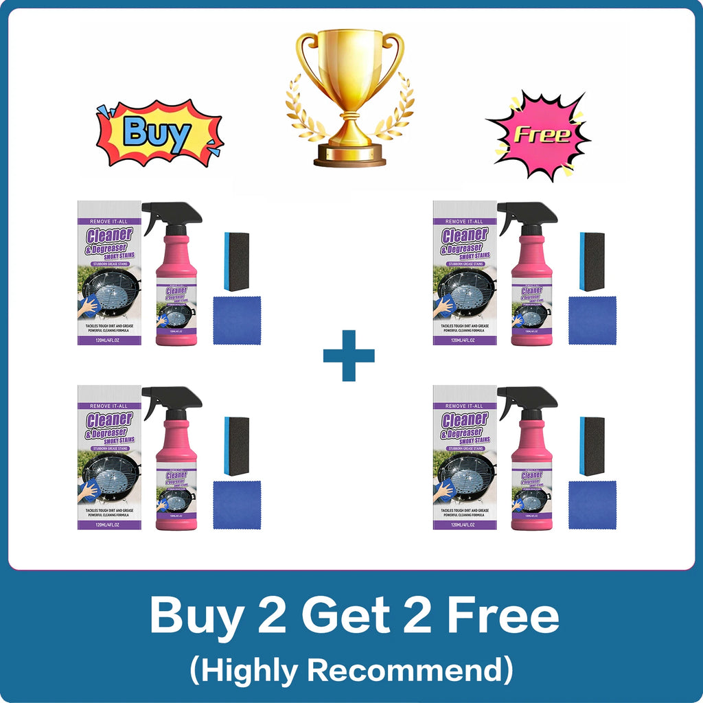 Heavy Duty BBQ Grill Cleaner Spray – Grease & Stain Remover Grill Cleaner Spray Oasis Select Buy 2 Get 2 Free
