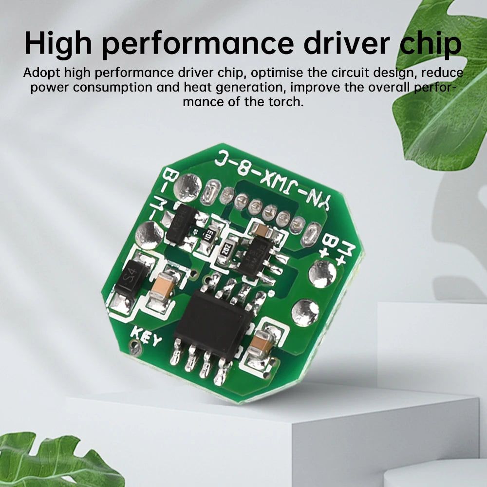Flashlight Driver Board Circuit Board DIY Type-c Charging Port Charging Discharging Integrated Module for 18650/21700 Batterty Oasis Select