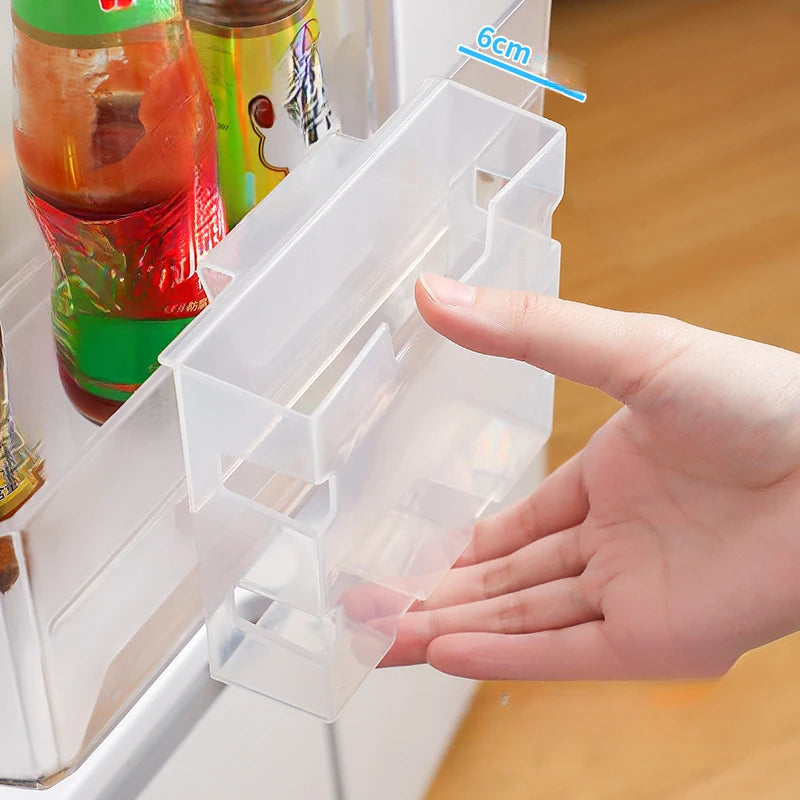 Fridge Side Organizer Clear Plastic Storage Box For Condiments Sauces Small Items Kitchen Container Basket Produce Washing Oasis Select