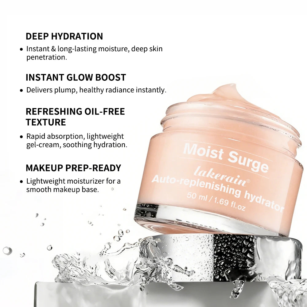 Auto-replenishing Hydration Cream Deep Moisturizing Refreshing Oil-Free Texture Quickly Absorb Long-lasting Hydration Face Cream Oasis Select