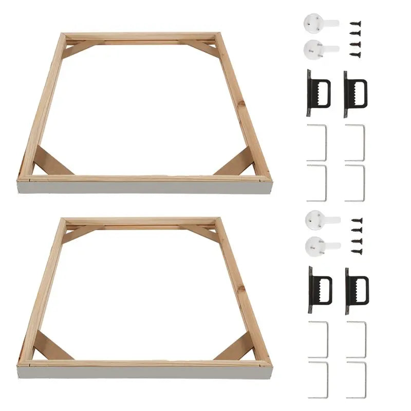 LIKE WISH 2 Set DIY Solid Wood Canvas Frame Kit, 16X20 Inch Canvas Frame Stretcher Bars Wood For Oil Paintings, Prints And Poste Oasis Select