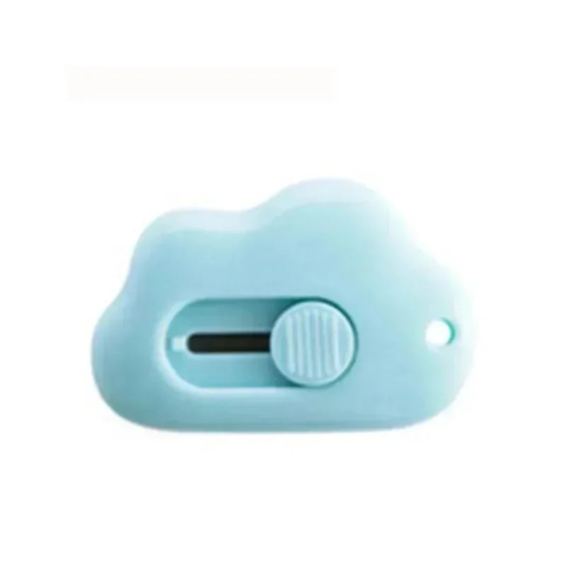 Cute Rabbit Cloud Color Mini Portable Practical Knife Paper Cutting Machine Paper Cutting Machine Razor Blade Office Stationery Oasis Select 1pc blue