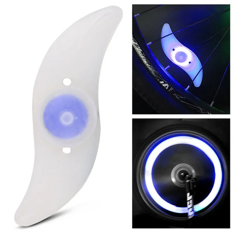LED Bike Wheel Light 3 Mode Bike Wheel Spoke Light Waterproof Bike Safety Warning Tire Light Easy To Install Bicycle Accessories Oasis Select Blue