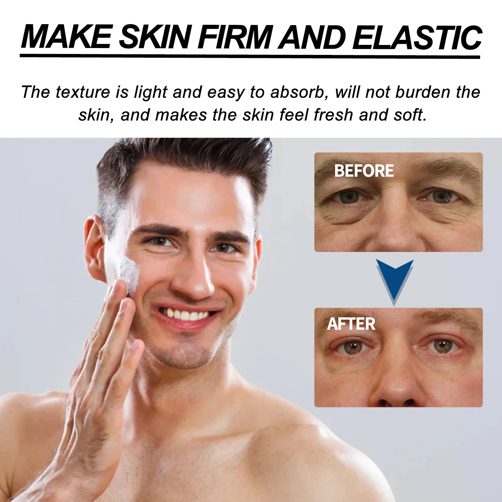 Men's Face Cream Anti-Wrinkle Firming Hydrating Moisturizing Brightening Lightweight Nourishing Cream for All Skin Types Oasis Select