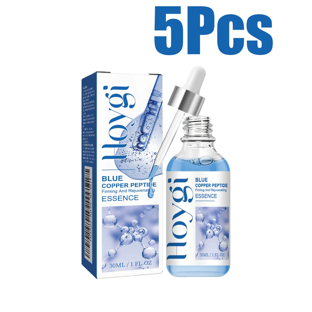 Hoygi Blue Copper Peptide Firming Face Serum 30ml Face Serum Oasis Select 5 x 30ml Boxed