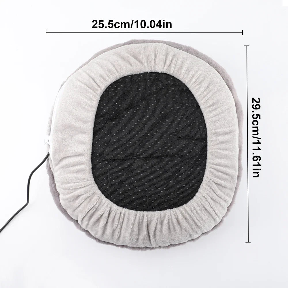 Electric USB Foot Warmer Pad – Soft Plush Heated Mat for Desk