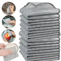 Thickened Steel Wire Cleaning Cloth Non-Scratch Double-layer Single-Layer Iron Microfiber Mesh Dishrag Washing Kitchen Towel Oasis Select Double-layer-20pcs