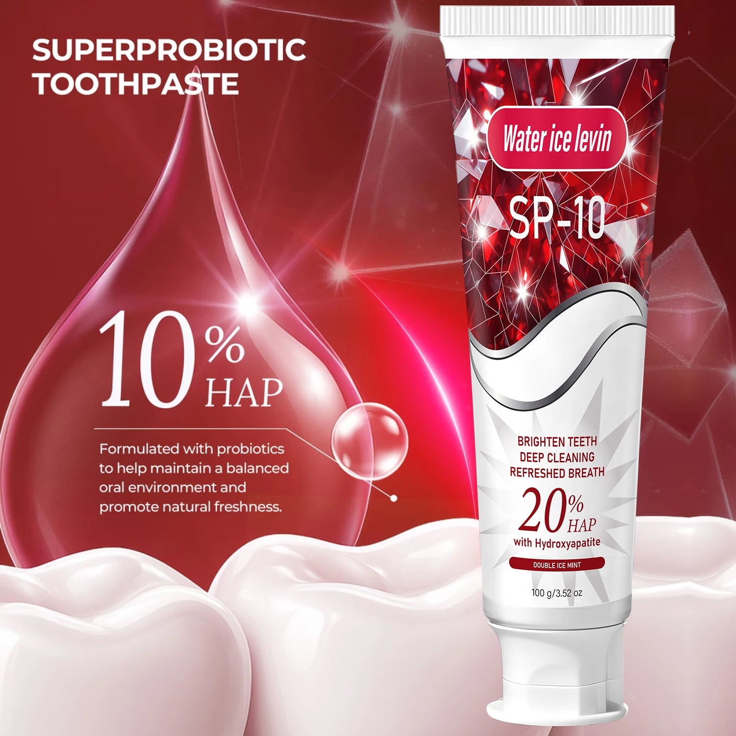 20% Hydroxyapatite Toothpaste – Deep Clean & Whitening Mint Whitening Toothpaste Oasis Select