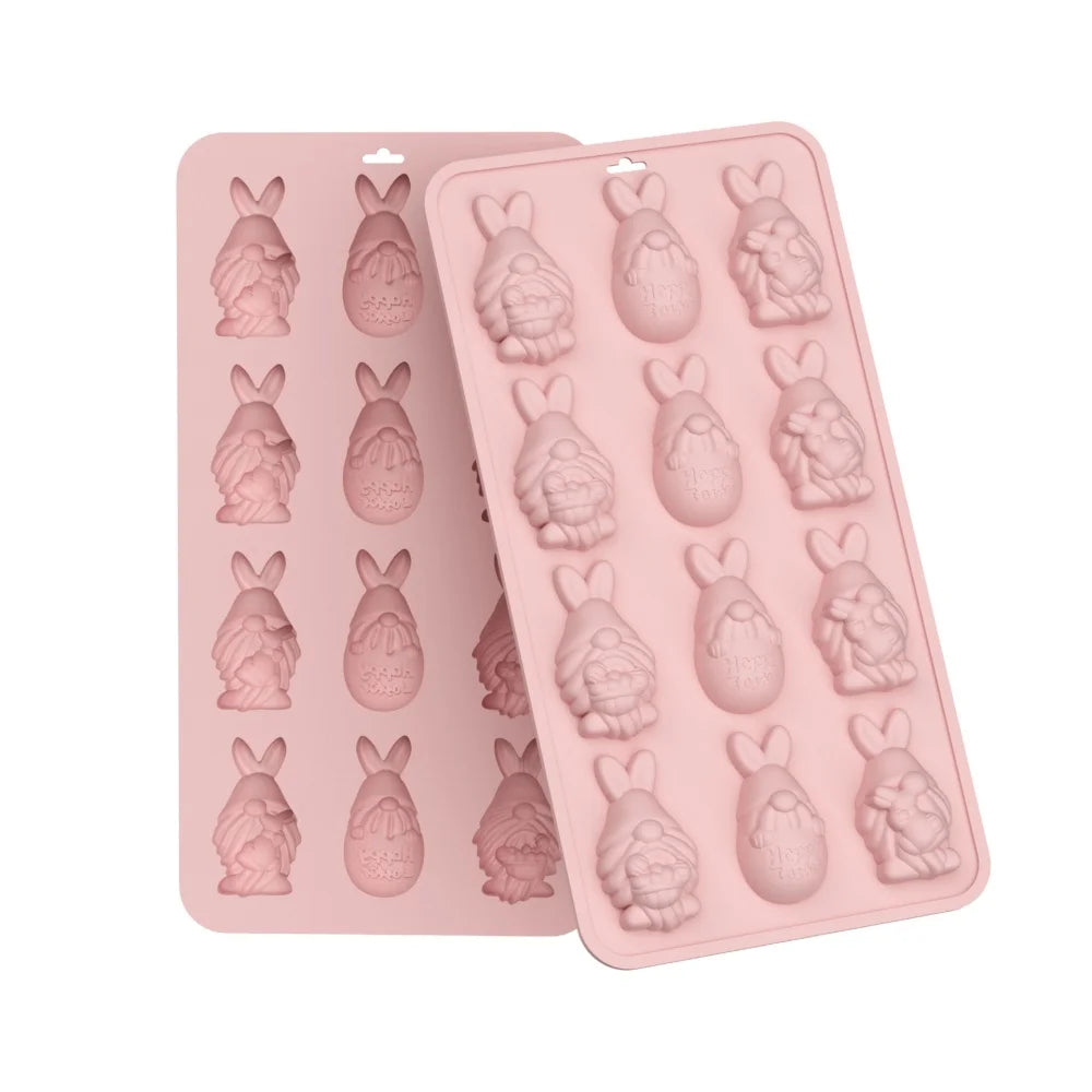 New Easter Rabbit Shaped Silicone Mold Bunny Jelly Chocolate Cake Mould Baking Tool Easter Party Decoration Kitchen Bakeware Oasis Select
