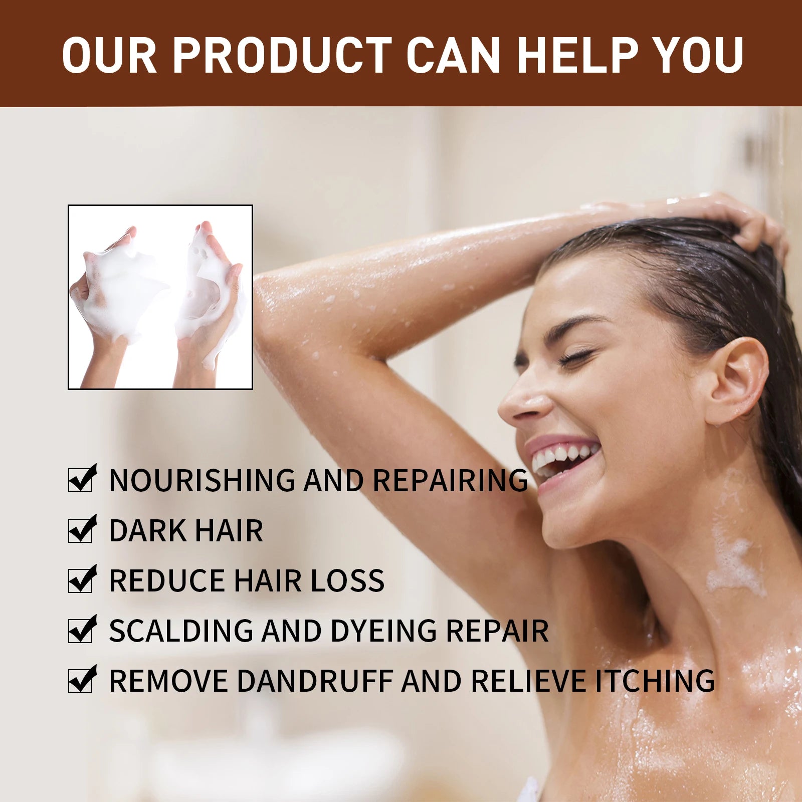Jaysuing He Shou Wu Repair Shavings Shampoo Soap Natural Black Hair Moisturizing and Soft Hair Care Shampoo Soap Oasis Select