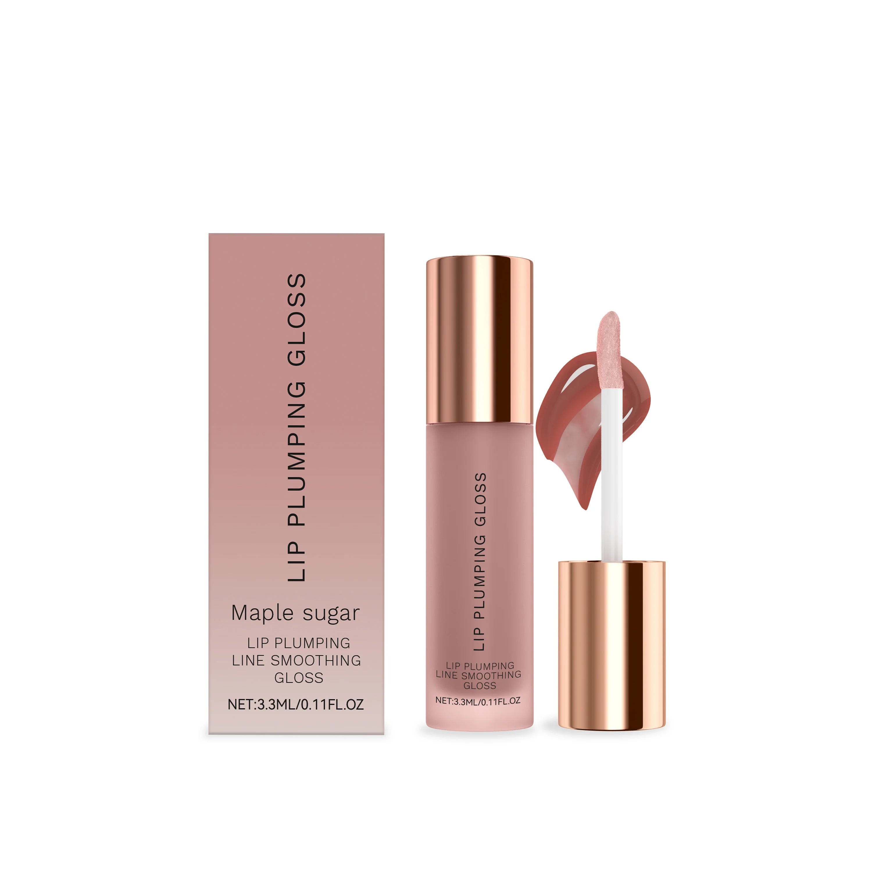 Water Light Lip Gloss – Hydrating Plumping Multi-Color Shine Lip Gloss Oasis Select Maple Sugar