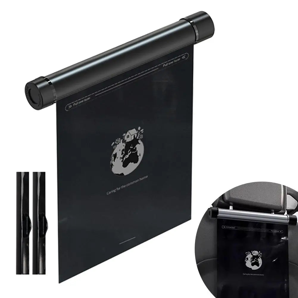 Car Hanging Trash Can – Leak-Proof Roller Garbage Bag Organizer