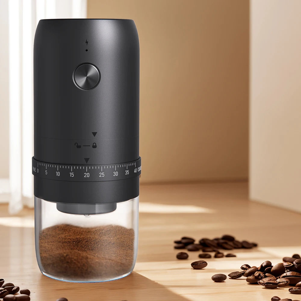 Electric coffee grinder, household small hand-cranked coffee bean grinder, portable fully automatic grinder, hand coffee grinder Oasis Select KMDJ-2AWheise