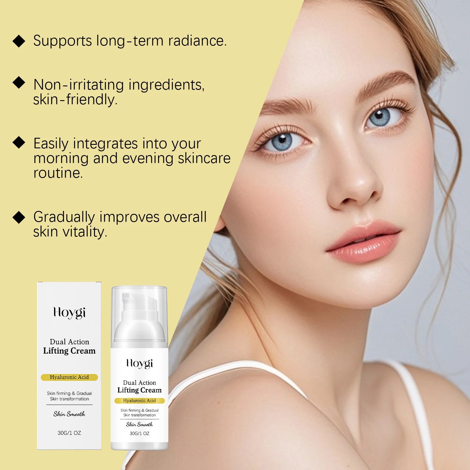 Hoygi Dual Action Lifting Cream – Firming Face Moisturizer Firming Face Cream Oasis Select