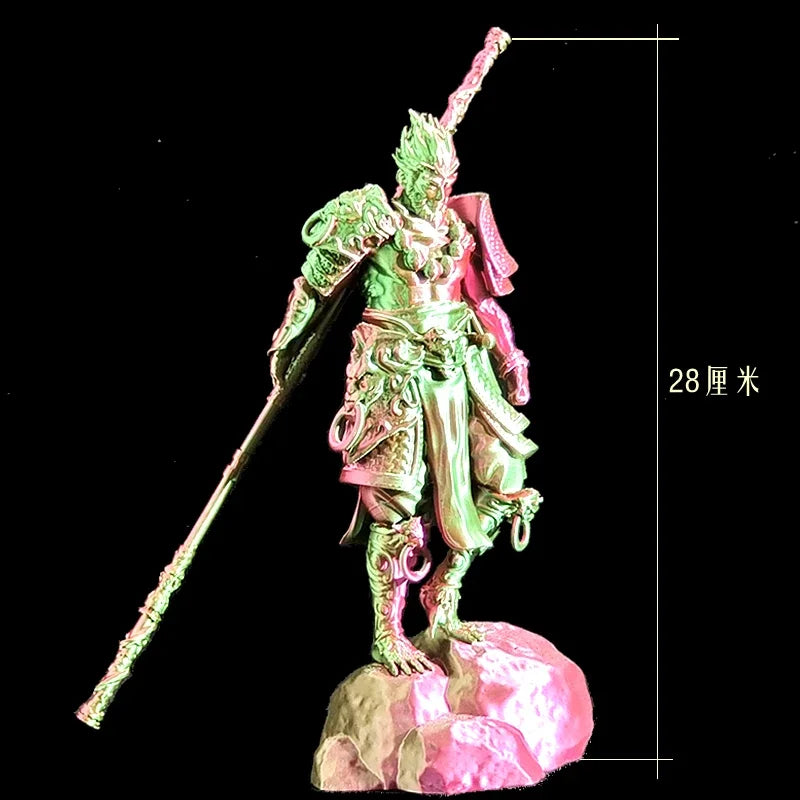 Game Black Myth Wukong Animation Entity Hand Do Qitian Great Saint Statue Creative Display Battle Holy Buddha Oasis Select Red and green 28cm