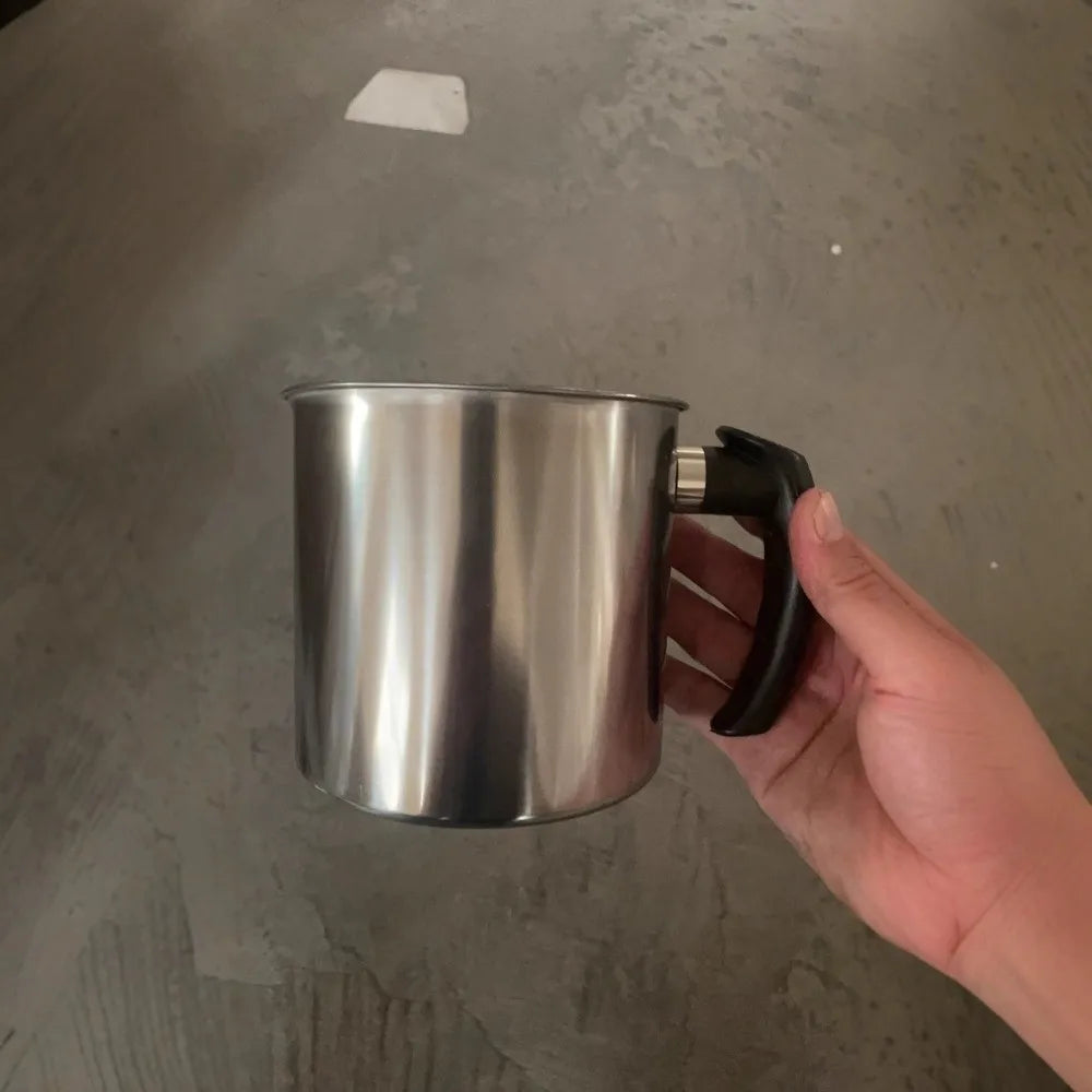 44 Oz Capacity Candle Making Pouring Pot Heat-Resistant Handle DIY Double Boiler Wax Melting Pot Stainless Steel Oasis Select