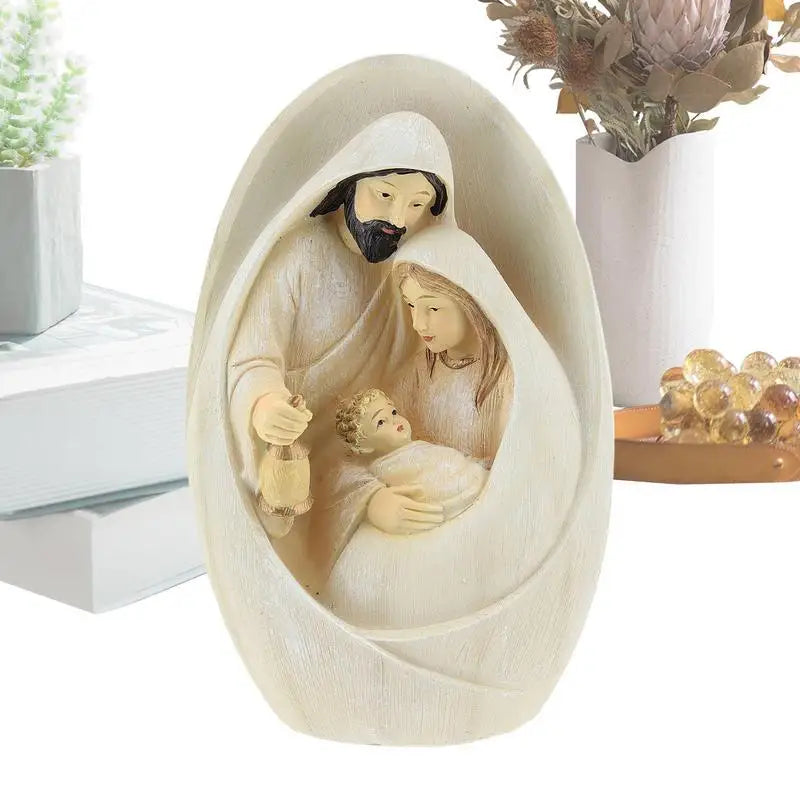 Nativity Scene Figurines Holy Family Nativity Statue Figurines Nativity Scene Resin Figurines Nativity Sets For Christmas Gift Oasis Select