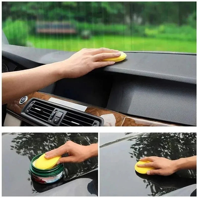 5/10Pcs Round Car Foam Sponge Wax Applicator Cleaning Detailing Pads Car Waxing Polishing Pad 10cm Car Wash Care Cleaning Kit Oasis Select