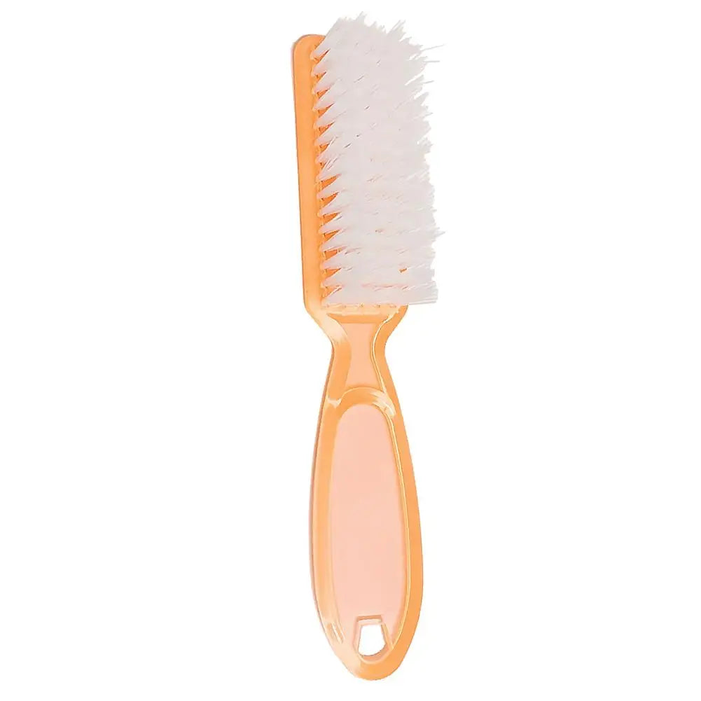 Nail Brush for Cleaning Fingernails, Deep Cleaning Nail Scrubber Brush Foot Brush Handle Grip Nail Brush for Toes & Fingernails Oasis Select orange-2PCS