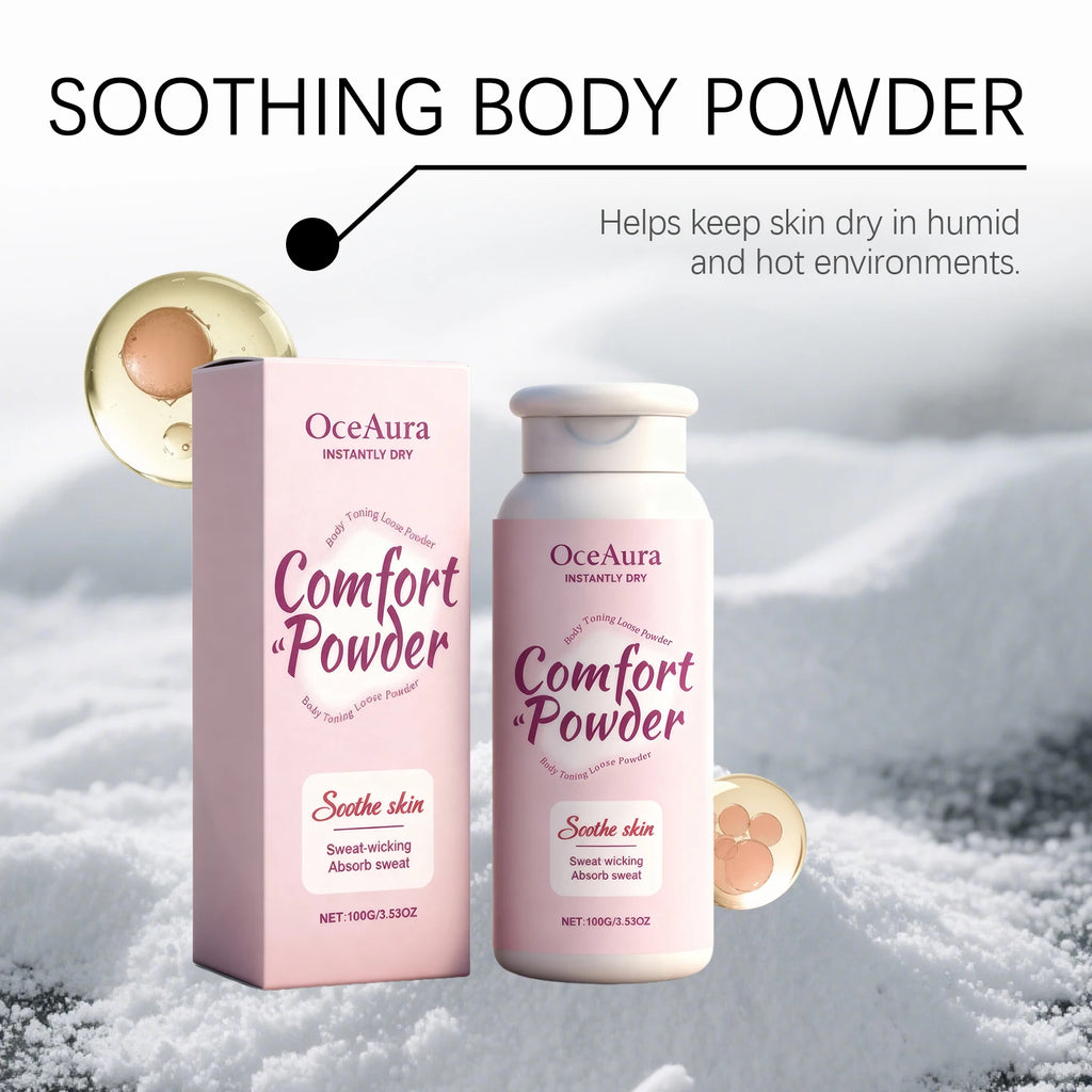 OceAura Comfort Body Powder – Sweat & Odour Control 100ml Body Powder Oasis Select