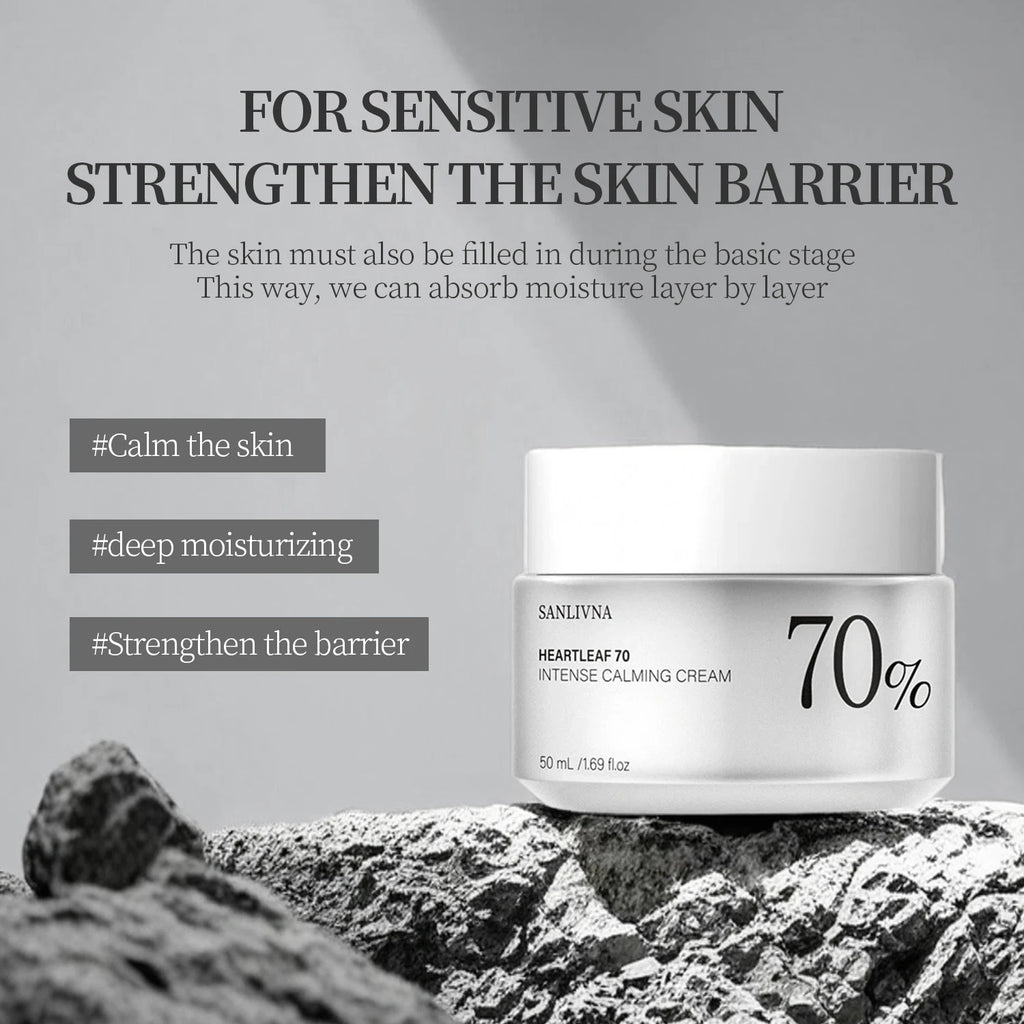 HEARTLEAF 70 Soothing Moisturizing Cream – Dry & Winter Skin Face Moisturizing Cream Oasis Select
