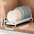 Kitchen Dish Drain Rack Pull-out Dish Storage Rack in Cabinet Narrow Drying Dish and Chopsticks Drying Dish Rack Oasis Select pull-out dish rack