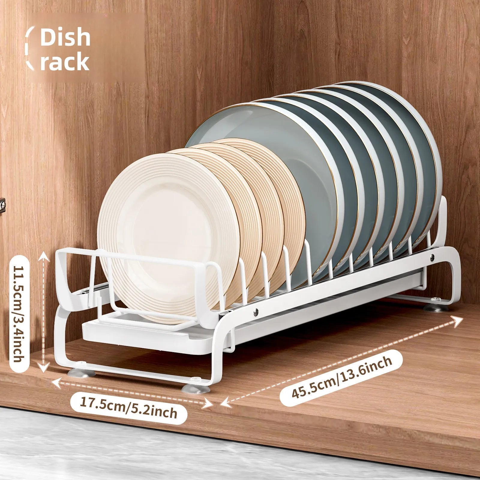 Kitchen Dish Drain Rack Pull-out Dish Storage Rack in Cabinet Narrow Drying Dish and Chopsticks Drying Dish Rack Oasis Select pull-out dish rack