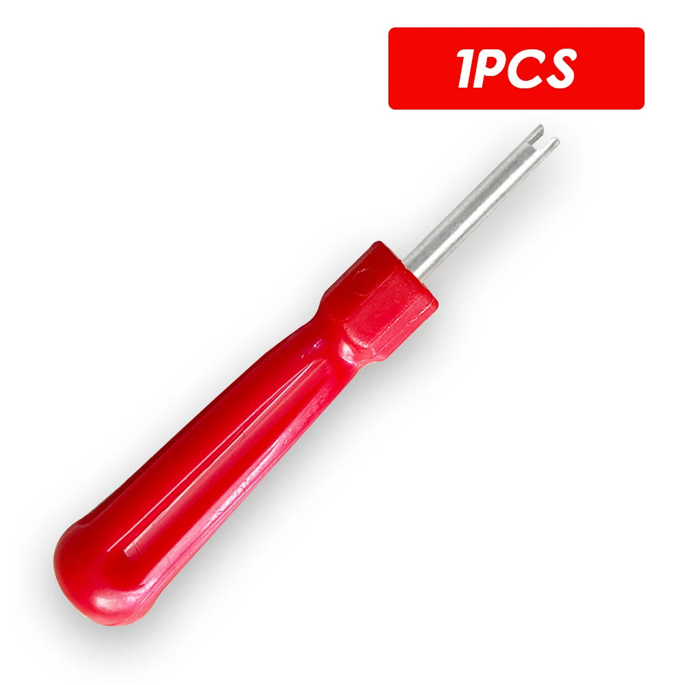 Portable Tire Valve Core Remover Installer Tool Removal Tool Car Bike Bicycle Motorcycle Tire Repair Tools Wrench Screwdriver Oasis Select 1pc